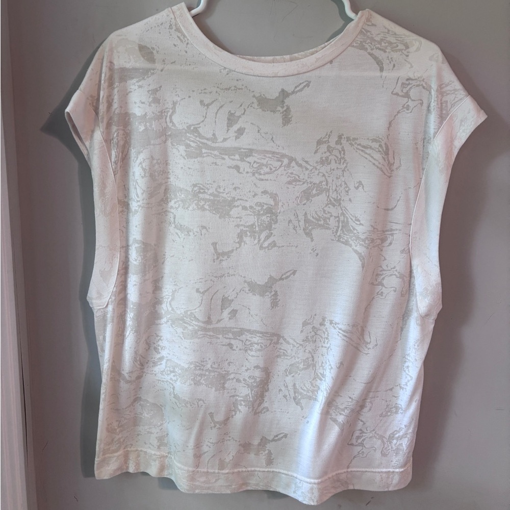 Varley White Otis Burnout Muscle Tank | M